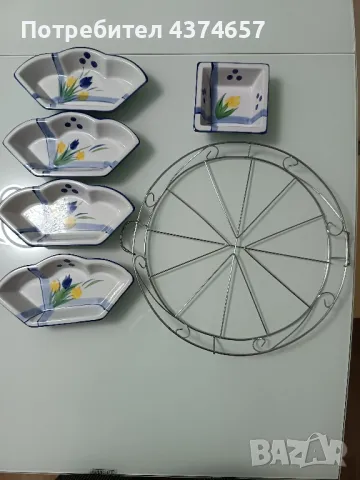 Сет за сервиране, снимка 2 - Прибори за хранене, готвене и сервиране - 48983296