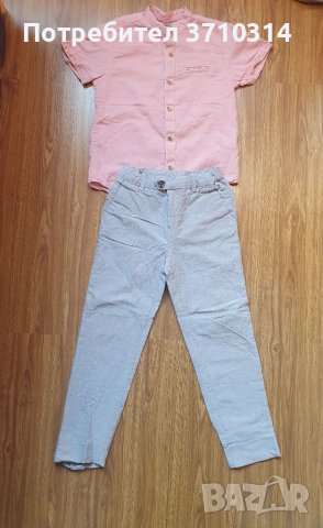 Детска розова ризка с панталон за момче, снимка 1 - Други - 40518995