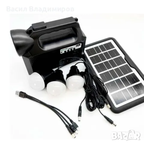 Мобилна соларна система GD-8017 Music, снимка 4 - Къмпинг осветление - 48446612