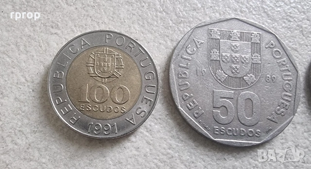 Португалия. 5, 10, 20, 50 и 100 ескудо. 5 бройки., снимка 2 - Нумизматика и бонистика - 49841286