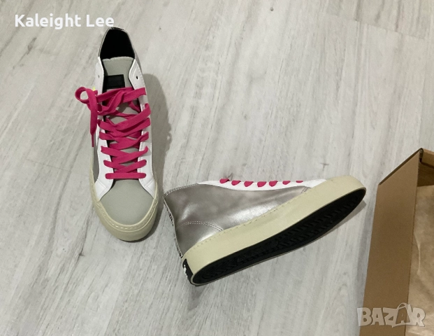 Сребристи кецове, снимка 4 - Кецове - 52327251