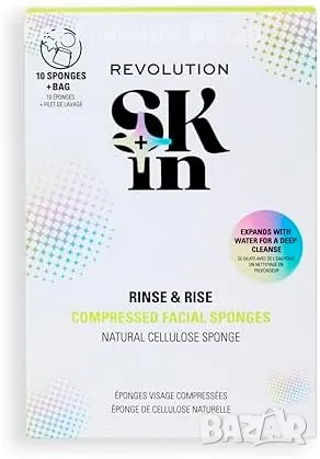 Нови Revolution 10 броя Меки гъби за почистване на лице - премахват грим, снимка 3 - Други - 49289646