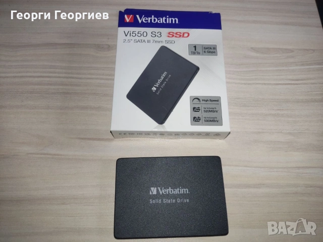 Ново SSD 1TB Verbatim Vi550 на 1 ден работа