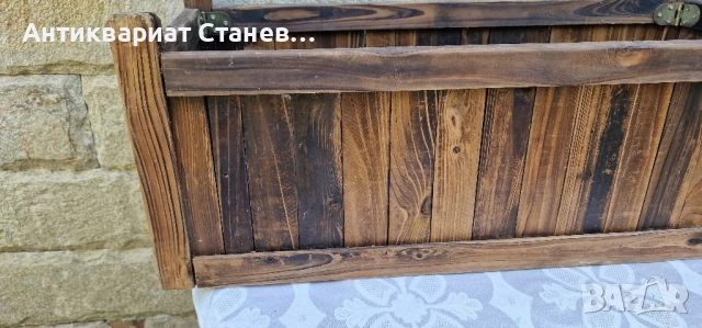 🪵🌸 Винтидж дървена поставка за саксии / кашпа 🌿, снимка 13 - Саксии и кашпи - 51146743