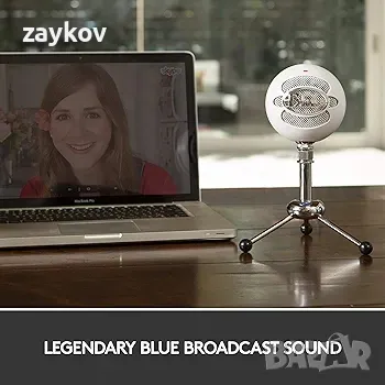 Микрофон Gaming Blue Snowball iCE USB, Професионален, PC & Mac, снимка 5 - Микрофони - 48357462