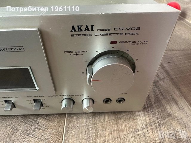 Касетен дек / akai cs-m02 deck-made in japan, снимка 3 - Декове - 52376192