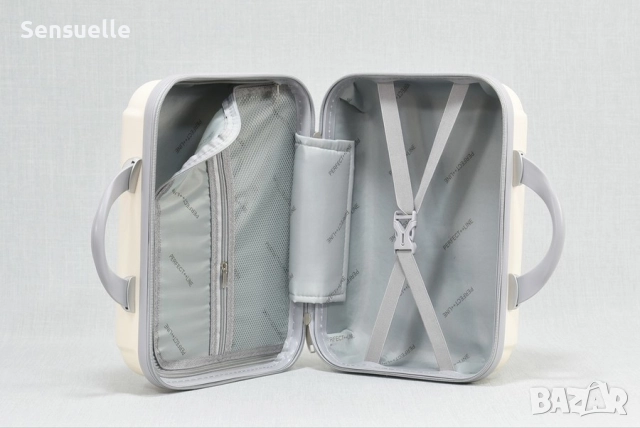 Комплект 3 куфара и чанта за ръчен багаж, снимка 5 - Куфари - 52587455