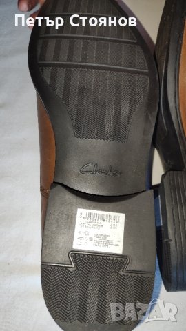 Мъжки официални обувки от естестствена кожа CLARKS №47, снимка 10 - Официални обувки - 44060025