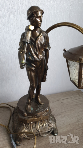 Стара настолна лампа, снимка 6 - Антикварни и старинни предмети - 44920164