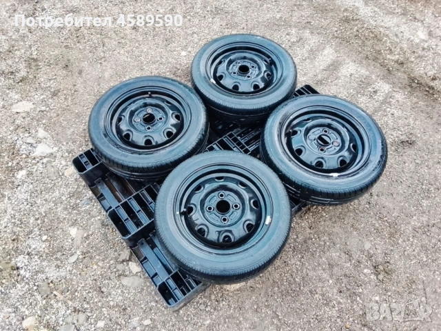 4бр.Оригинални железни джанти 13цола 4x100+ГУМИ за Kia Picanto,Hyundai i10,Suzuki Alto,Wagon, снимка 3 - Гуми и джанти - 52977503