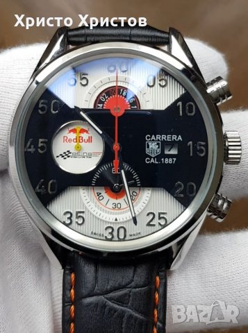 Мъжки луксозен часовник Tag Heuer Carrera Red Bull, снимка 7 - Мъжки - 32960550