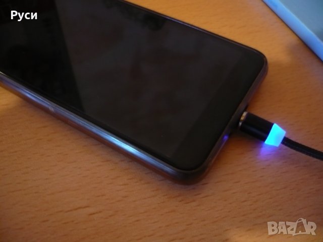 тройно зарядно телефони, магнитен кабел, снимка 3 - USB кабели - 26252519