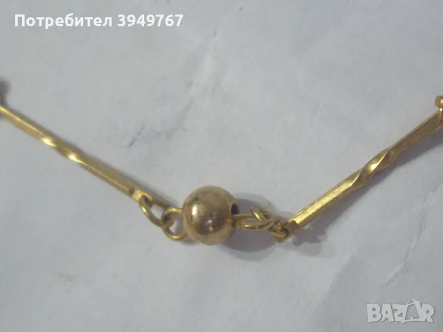 Позлатено ланче., снимка 3 - Колиета, медальони, синджири - 50259640