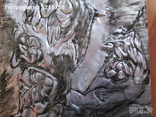 Авторски метален барелеф Херакъл, снимка 3 - Пана - 38550310