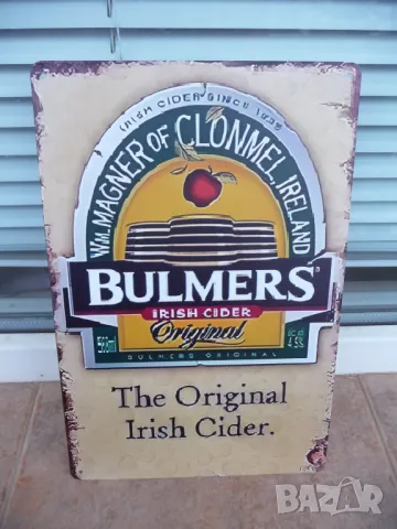 Метална табела Bulmers Irish sider ирлндски сайдер слаб алкохол без