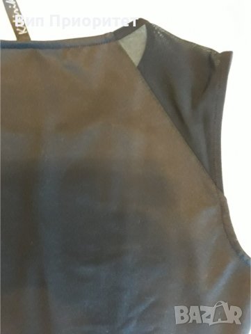 Мини черна рокля къса , елегантна, секси, без ръкав, с прозрачен елемент отпред и на раменете, ефект, снимка 11 - Рокли - 37435253