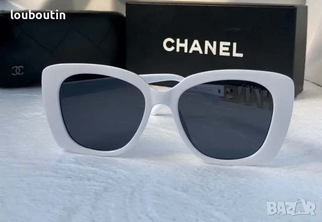 CH 2024 дамски слънчеви очила котка бели черни, снимка 12 - Слънчеви и диоптрични очила - 47779397