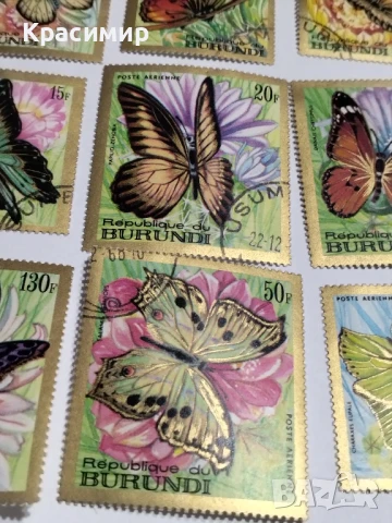 Пощенски марки Бурунди., снимка 3 - Филателия - 51312240