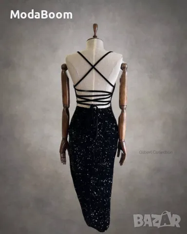 Стилна дълга дамска рокля , снимка 4 - Рокли - 48590559