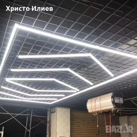 Осветление за гараж голяма LED Лед лампа за магазин фризьорски салон студио барбершоп