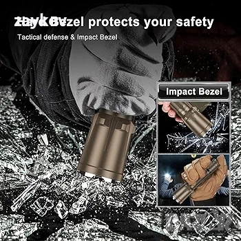 Тактическа фенерче klarus Tactiacl с двоен заден превключвател, презареждаща, снимка 4 - Екипировка - 51513332