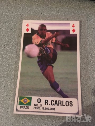 Футболна картичка Roberto Carlos Brazil - Aras Euro 2000