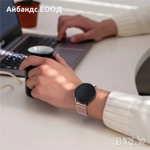 Метални каишки Milanese loop за Samsung/Huawei/Amazfit/Garmin, снимка 11 - Каишки за часовници - 49415602