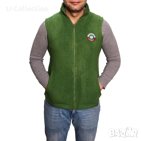 Мъжки поларен елек - черен, зелен , червен, снимка 2 - Суичъри - 51702217
