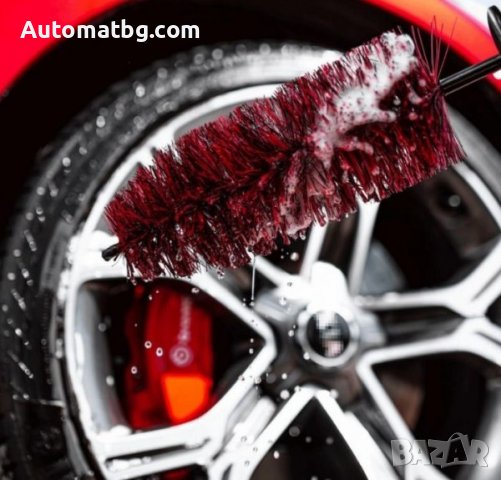 Четка за почистване на джанти Automat, 45см, Червен, снимка 3 - Аксесоари и консумативи - 37919870