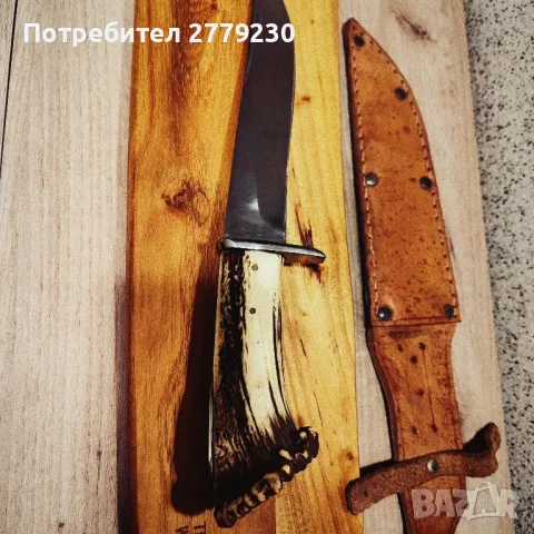 Ловен много масивен нож Нов, подходящи за колекция , снимка 8 - Ножове - 49863498