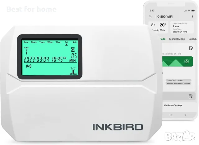 Компютър за напояване, 8-зонов INKBIRD IIC-800-WIFI  , снимка 2 - Напояване - 47552709