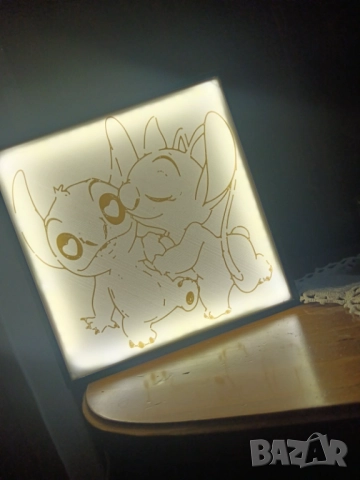 ЗД лампа на Стич, снимка 2 - Настолни лампи - 51782488