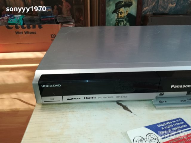 PANASONIC HDD//DVD RECORDER 2012230823, снимка 5 - Плейъри, домашно кино, прожектори - 43483589