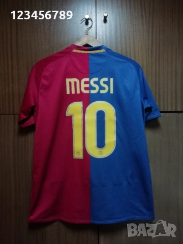 Barcelona Messi от сезон 2008/2009 Nike оригинална тениска фланелка Барселона Меси екип