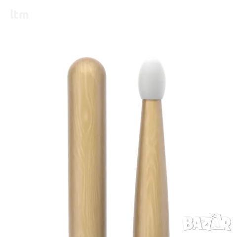 5B палки за барабани с найлонов връх Classic Forward 5B Hickory Drumstick, Oval Nylon Tip