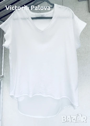 Скъпа марка блуза  OUI лен 55%, снимка 3 - Корсети, бюстиета, топове - 51426752