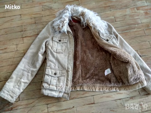 Джинсово яке с пухкава яка, снимка 6 - Якета - 39315440