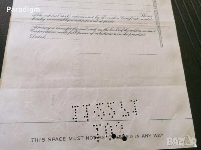 Сертификат за притежание на 80 акции (САЩ) | Pan American World Airways | 1971г., снимка 8 - Други ценни предмети - 34878148