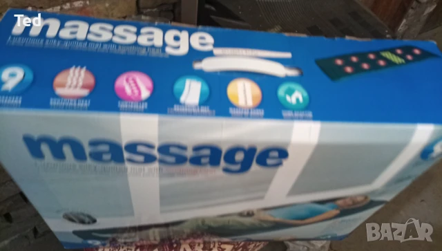 Масажор, постелка за релаксация,работи с масаж и затопляне, снимка 2 - Масажори - 50448501