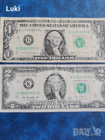 1 и 2 $ САЩ (USA)