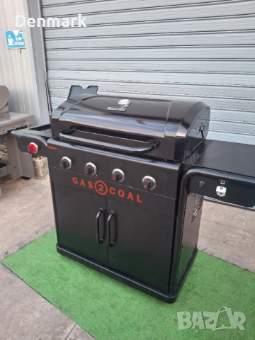 Комбинирана барбекю на газ и дървени въглища, снимка 4 - Барбекюта - 52425455