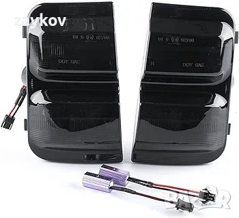  LED светлинен индикатор за странично огледало Съвместим с 2006-2023 Peugeot Boxer Fiat Ducato 250

, снимка 2 - Части - 43722630