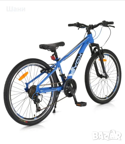 Чисто нов велосипед Byox Whizzy 24” | Син | 21 Shimano скорости, снимка 3 - Детски велосипеди, триколки и коли - 50239448