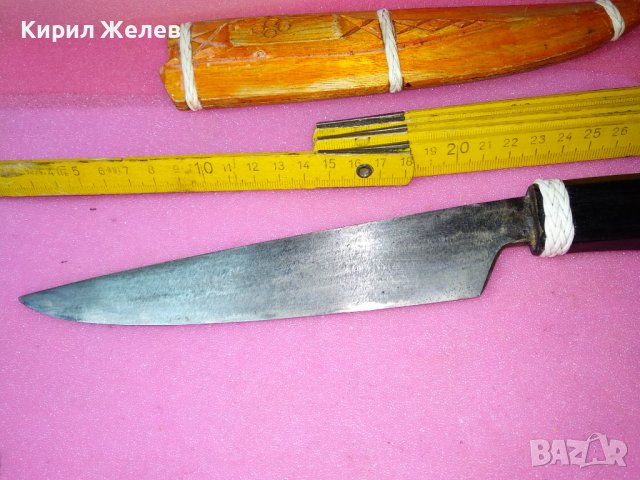 BoHoL PhiL. ФИЛИПИНСКИ ТРАДИЦИОНЕН НОЖ МАЙСТОРСКИ РЪЧНО ИЗРАБОТЕН с КАНИЯ от ДЪРВО с ОРНАМЕНТИ 43153, снимка 6 - Ножове - 44116096