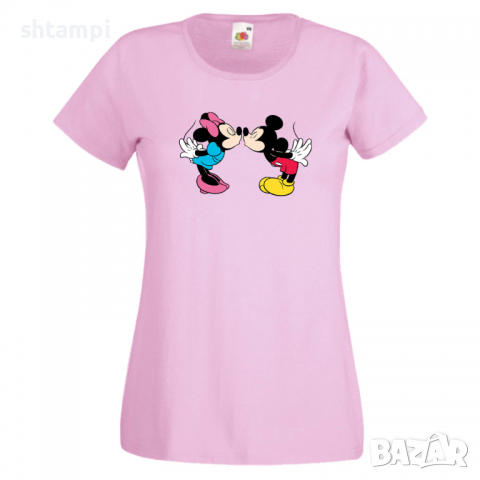 Дамска тениска Mickey & Minnie 8 Мини Маус,Микки Маус.Подарък,Изненада,