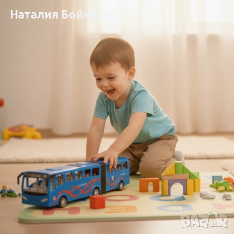 Истински автобус в мини вариант – радост за всяко дете Inertia Luxury Bus, снимка 5 - Коли, камиони, мотори, писти - 53387439