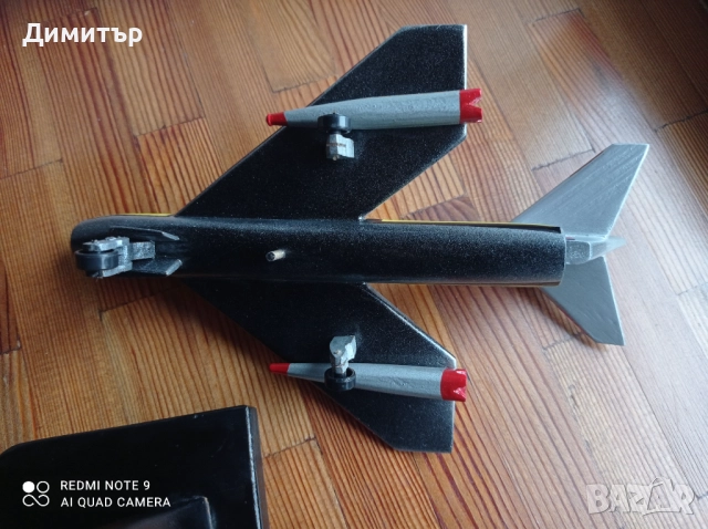 Стар дървен модел на самолет , снимка 3 - Антикварни и старинни предмети - 52584707