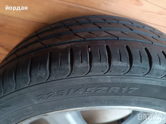 Гума с джанта за Honda 225/45/17...5*114.3, снимка 2 - Гуми и джанти - 51121117