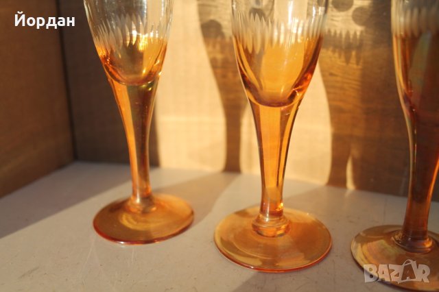 Елегантни чаши за коняк или ракия, снимка 4 - Антикварни и старинни предмети - 43573250