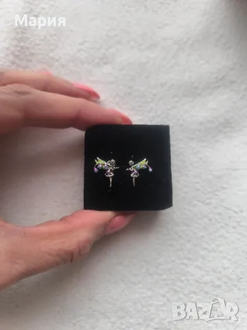 малки сребърни обеци , снимка 6 - Обеци - 49869327